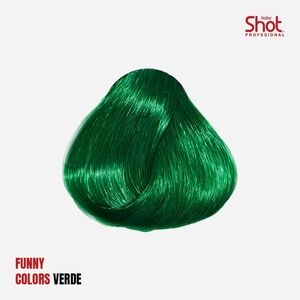 Funny Colors Verde Hair Dye - Vibrant Emerald Green Semi-Permanent Cream